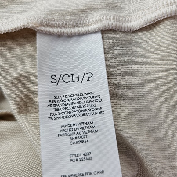 CABI Box Stripe Pullover Black Cream Stretch Small Long Sleeve‎ Shirt Top Casual - Picture 4 of 8